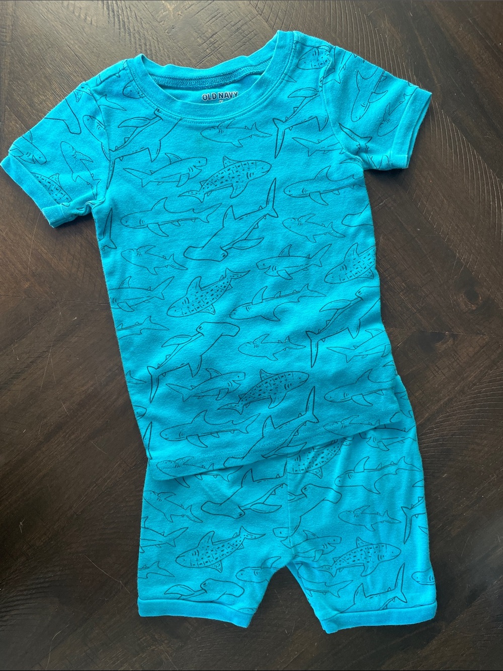 Old Navy Toddler Shark Pajama Set - Teal